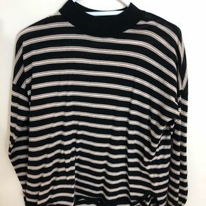 Madewell boxy pullover sweater in stripe (worn 2x)
